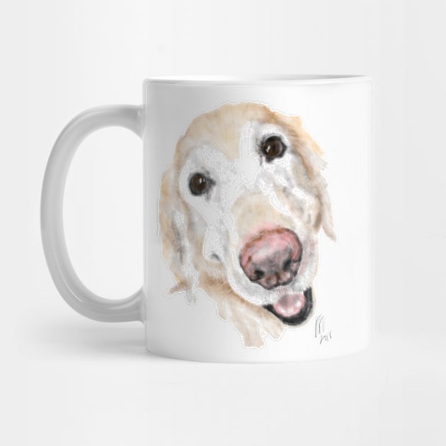 Golden Retriever Smiling by LITDigitalArt